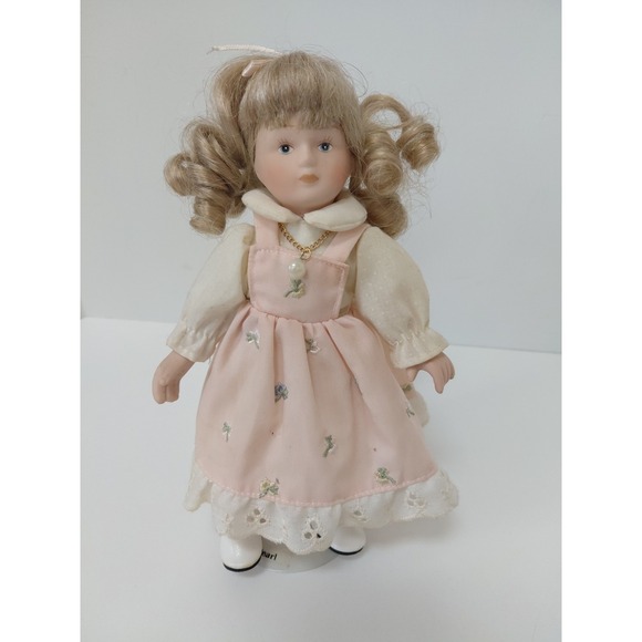 Russ Other - VTG 8" Russ Porcelain Doll The Month - June "Pearl" Collectible Birth Month Doll